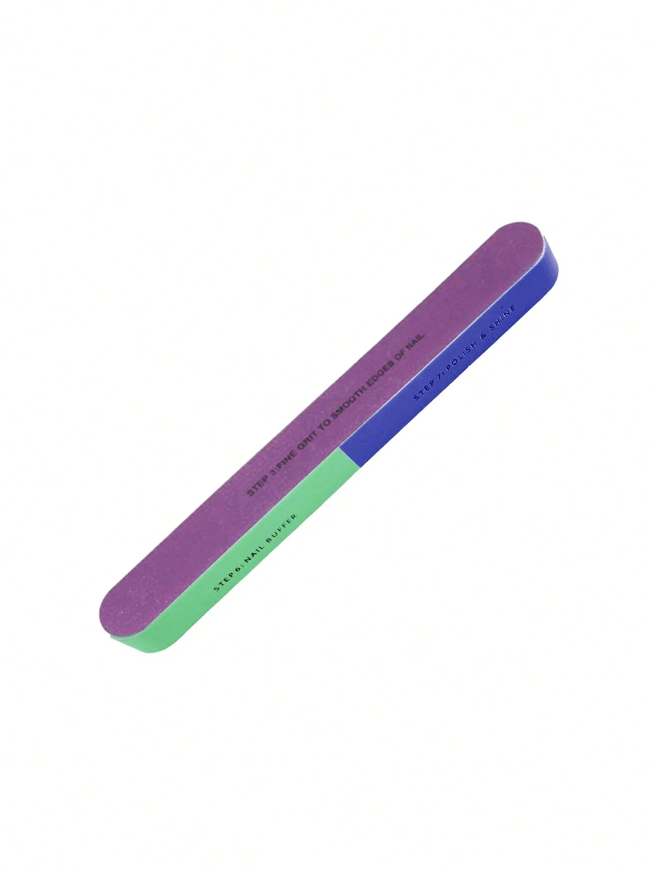 1pc Colorful 7-Sided Nail File, Nail Edge Filer, Sanding Buffer, Shaping Polishing Block, Suitable For Nail Salons