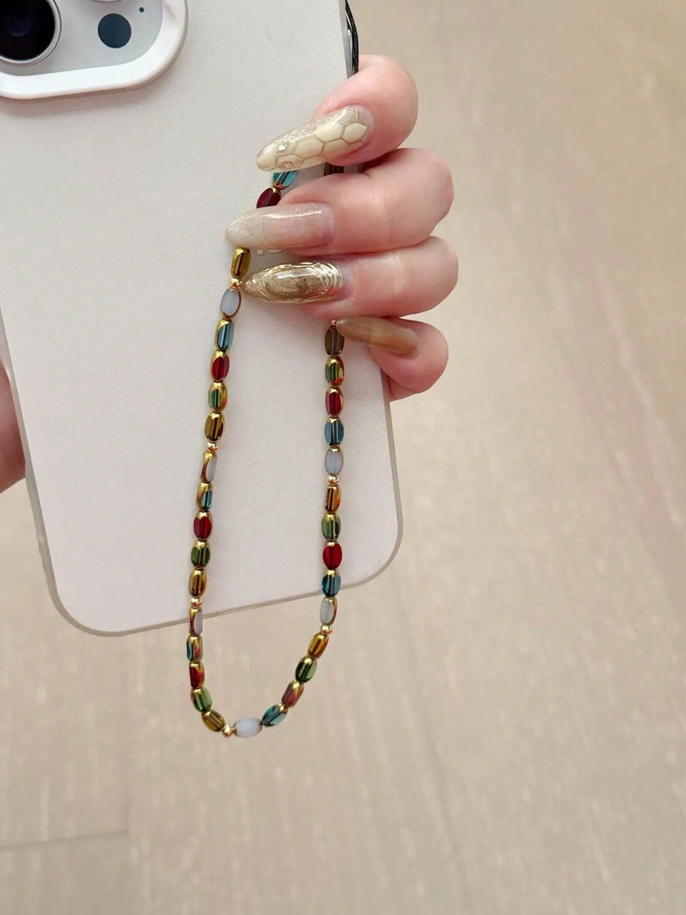 1pc Korean Fashion Mobile Phone Lanyard, Cute Phone Pendant Accessory, Universal For Women