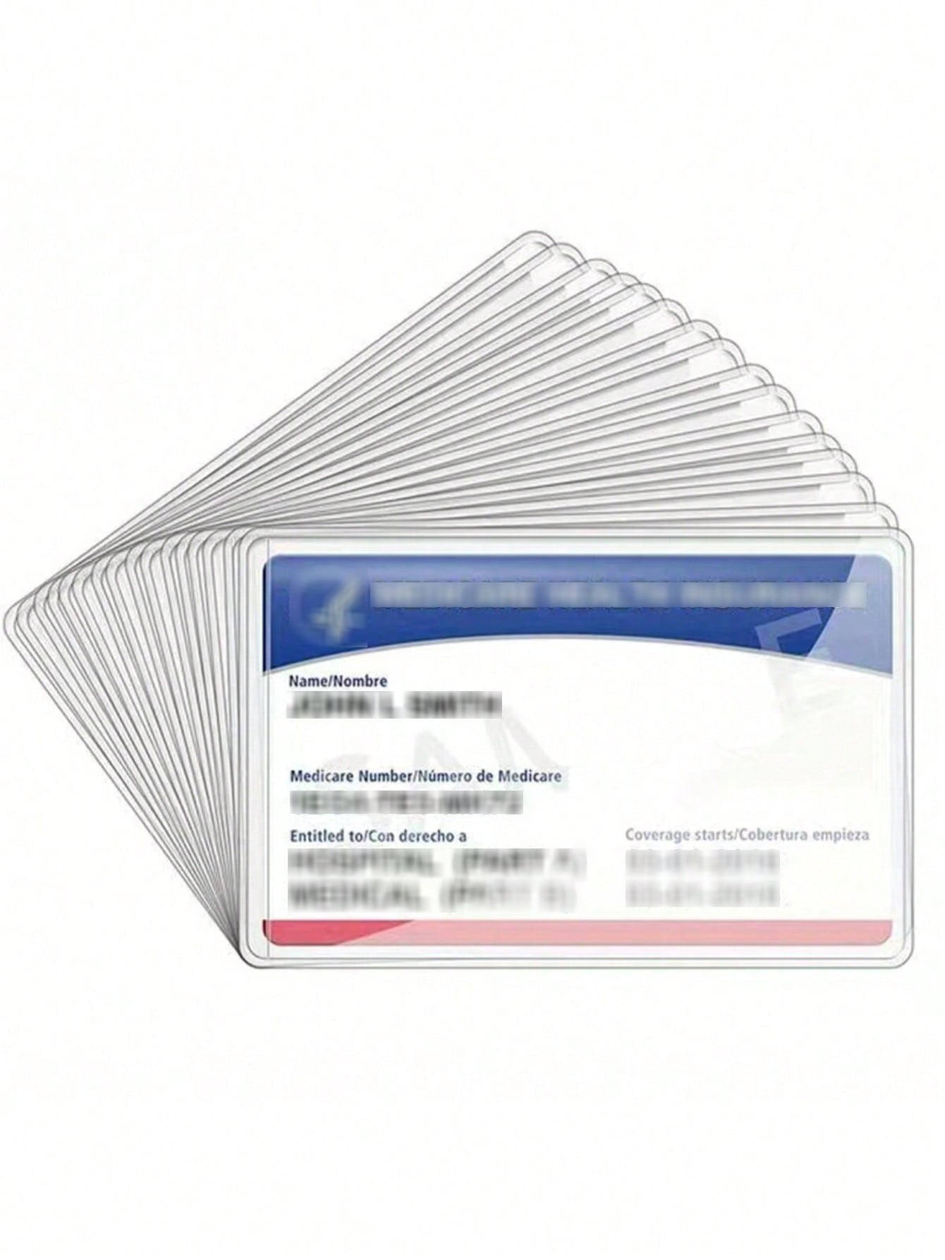 5/10/15/20pcs New Transparent PVC Protective Sleeve Waterproof Card Holder Medical Card Holder Card Sleeve Card Sticker Card Holder Card Sleeve Card Holder Card Clip Card Bag Business Card Holder Cred