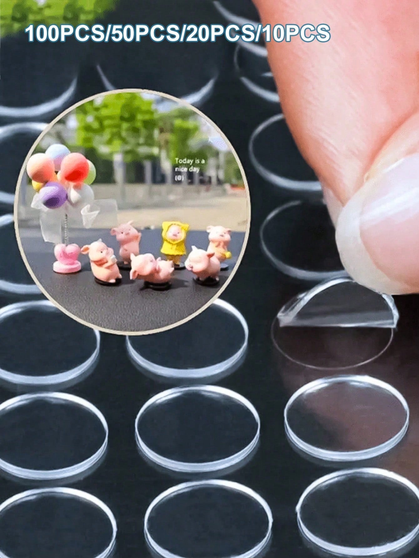 Car Double Sided Adhesive Dots,Mounting Putty,Clear Traceless Car Double-Sided Sticker, Double Sided Sticky Dots Removable Sticky Dot Clear Sticky Tack For Wall Pictures Hanging No Trace Strong Adhesi