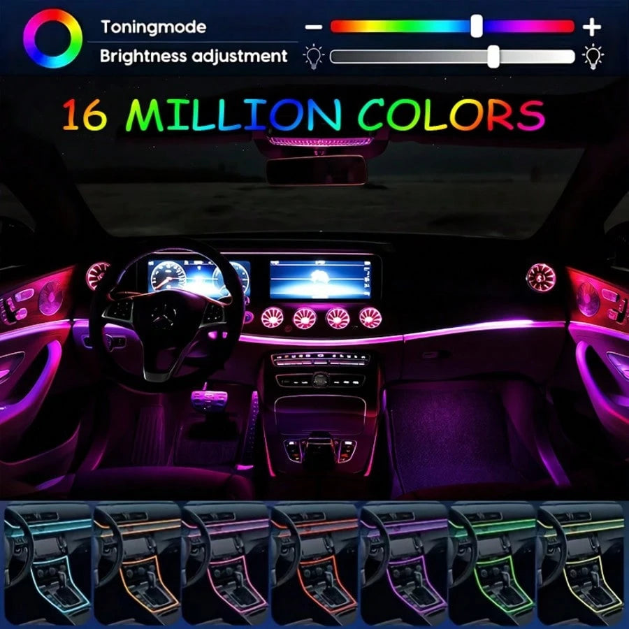 Equipped With USB Interface, Wireless App Control, Music Synchronization Function, 16 Million Colors, And Flexible Fiber Optic Light Strip.