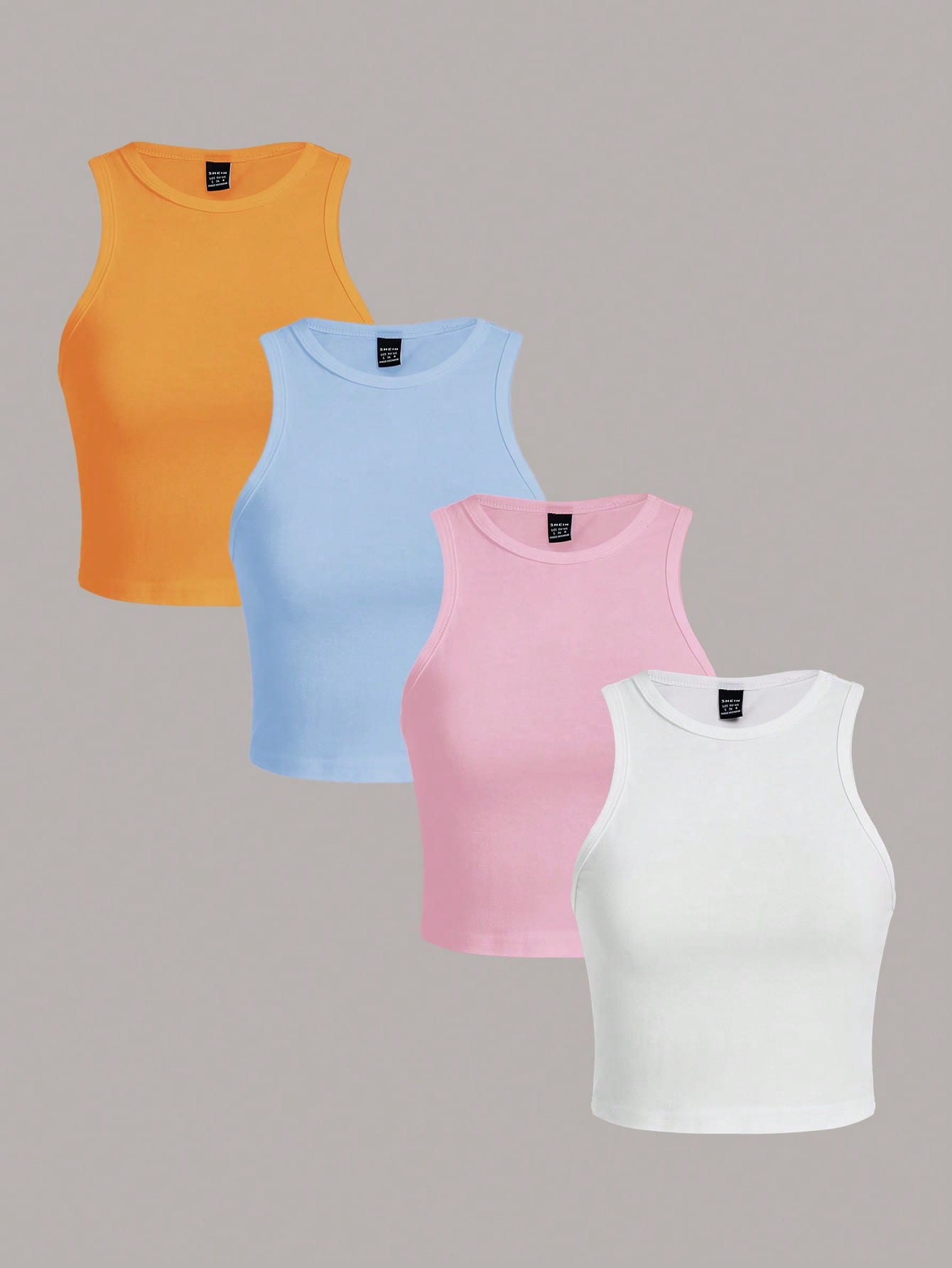 Essnce Casual Solid Color Versatile Sexy Cropped Camisole For Women, Suitable For Summer,Summer Top