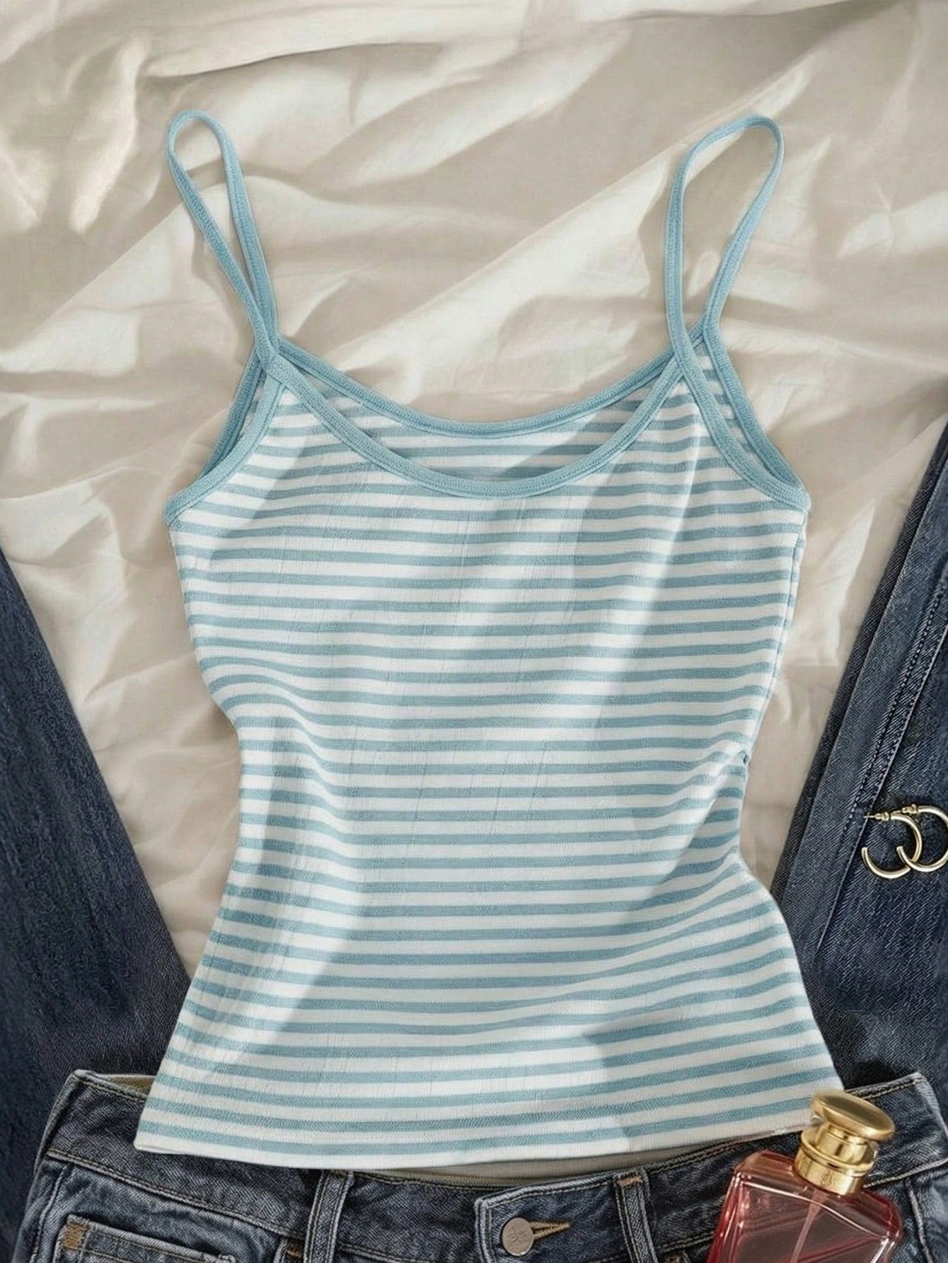 IslaSuriya Striped Minimalist Women's Camisole, Gift For Friends