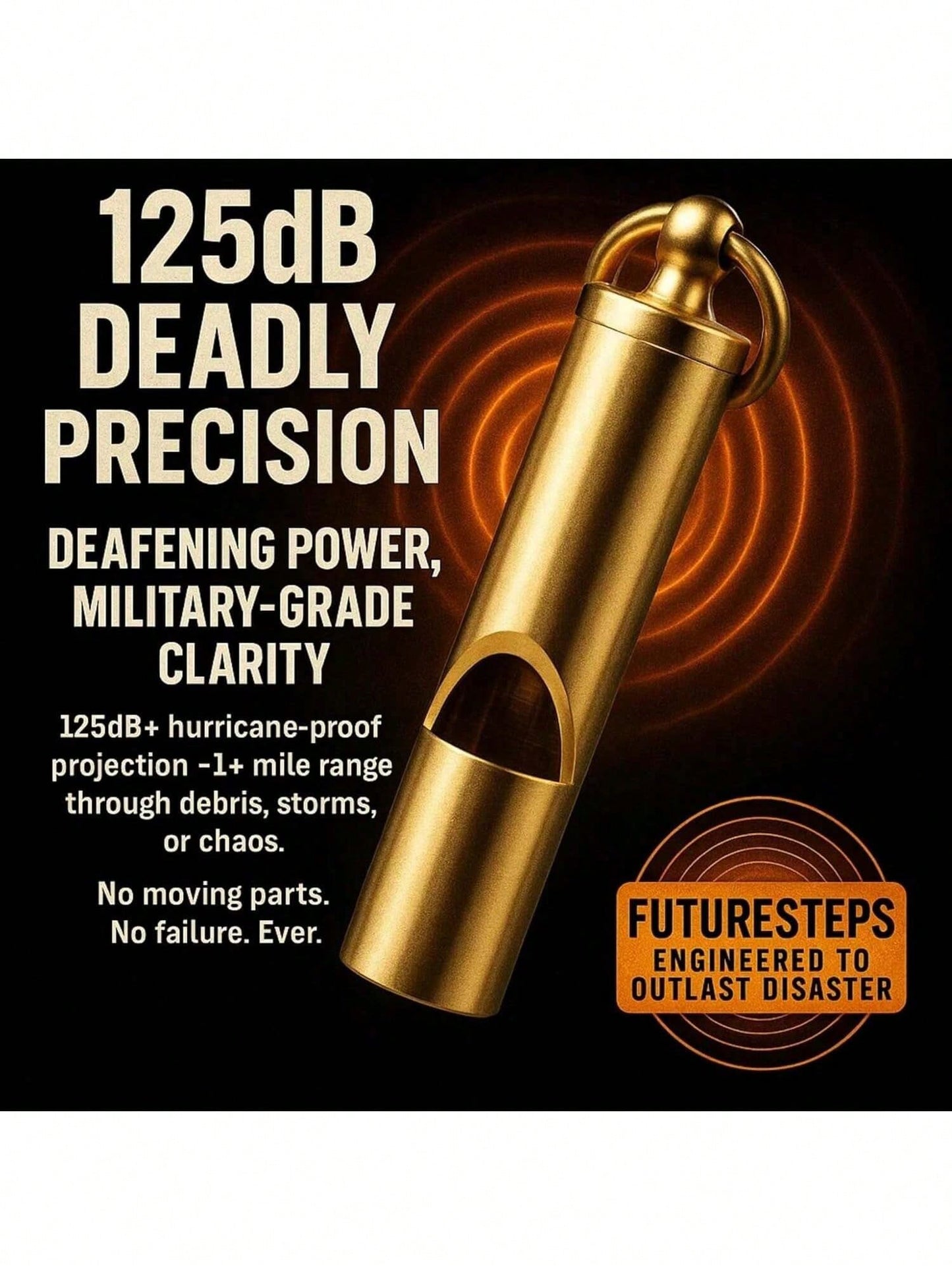 Loudest Brass Whistle Best Premium Emergency Whistle, Camping Equipment