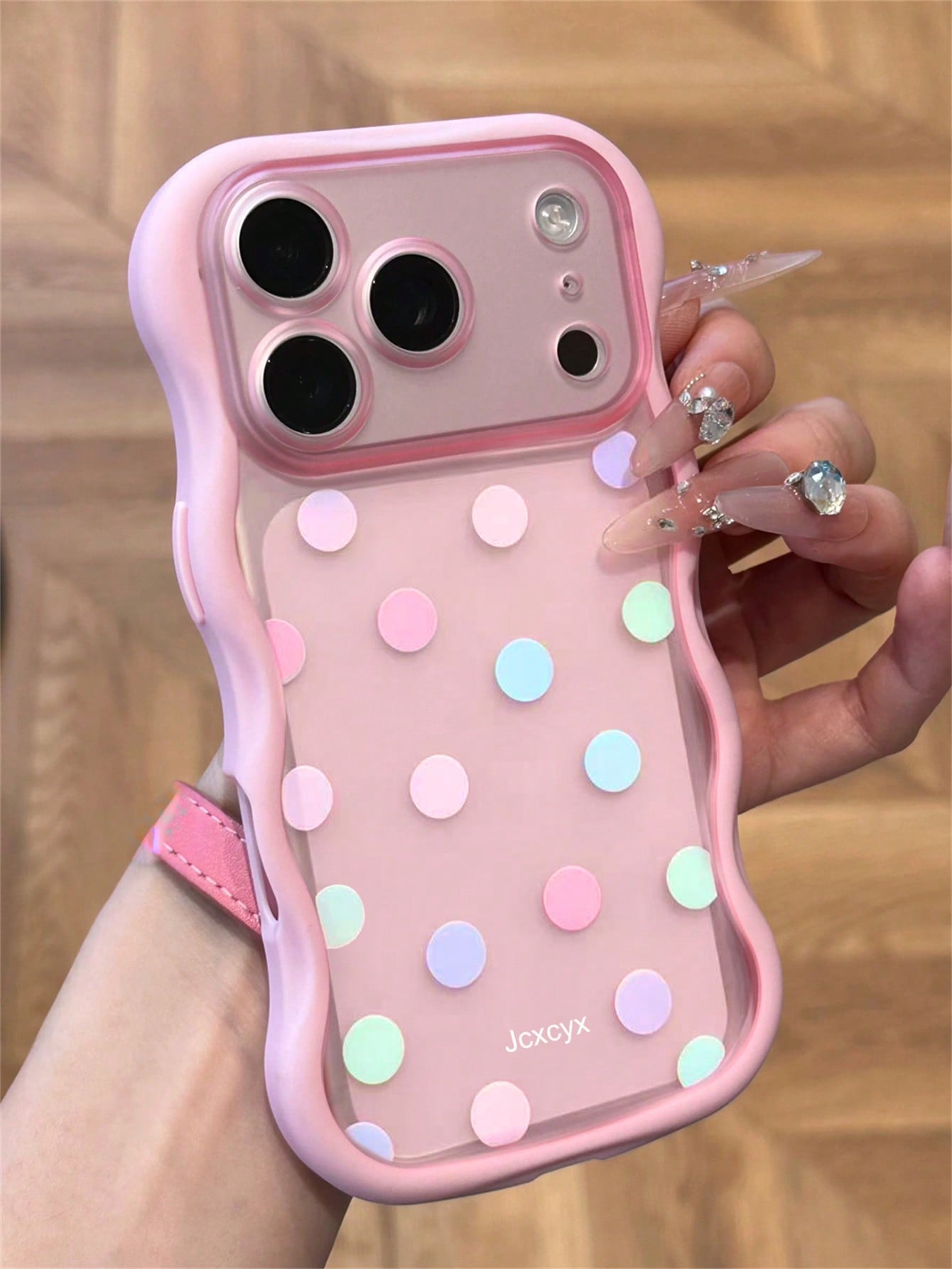 Y2K Cute Full Screen Colorful Polka Dot Semi-Transparent Matte Soft Phone Case, Compatible With IPhone 18 Pro Max 17 Pro Max 17 Pro 17 16 Pro Max 16 Pro 16 15 Pro Max 15 Pro 14 Pro Max 14 Pro 13, Fash