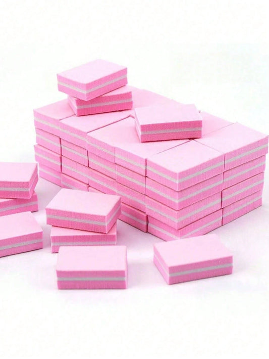 1/10/30/50/100/150/300/500pcs Mini Buffer Nail Files, Suitable For Acrylic Nails And Natural Nails, 100/180 Grit Nail Buffer Blocks Bulk Pack, Professional Nail Polishing Files, Nail Artist Supplies