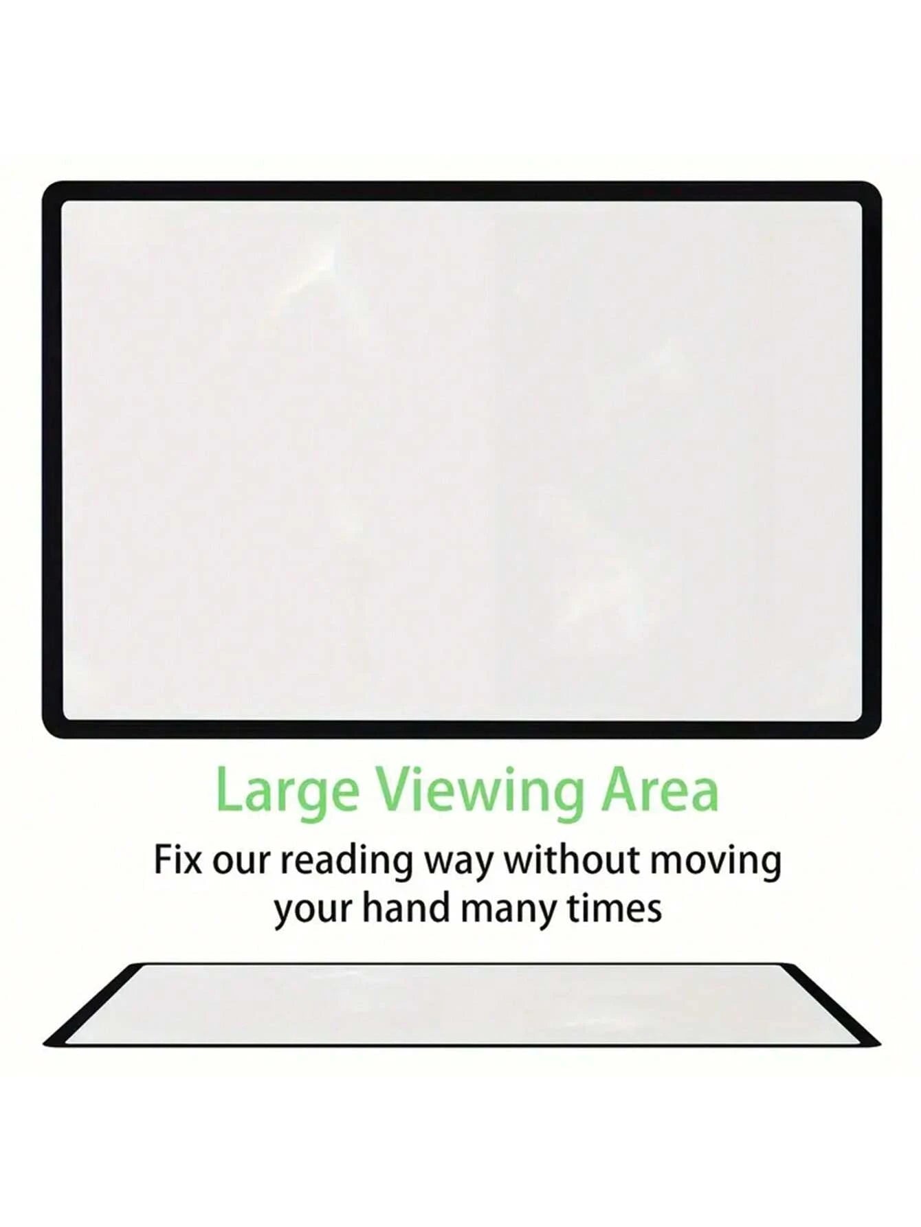 1/2/3/4/5pcs A4 Full Page 3X Magnifier Glasses, Designed For Elderly- Effectively Assist Seniors In Reading