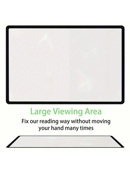1/2/3/4/5pcs A4 Full Page 3X Magnifier Glasses, Designed For Elderly- Effectively Assist Seniors In Reading