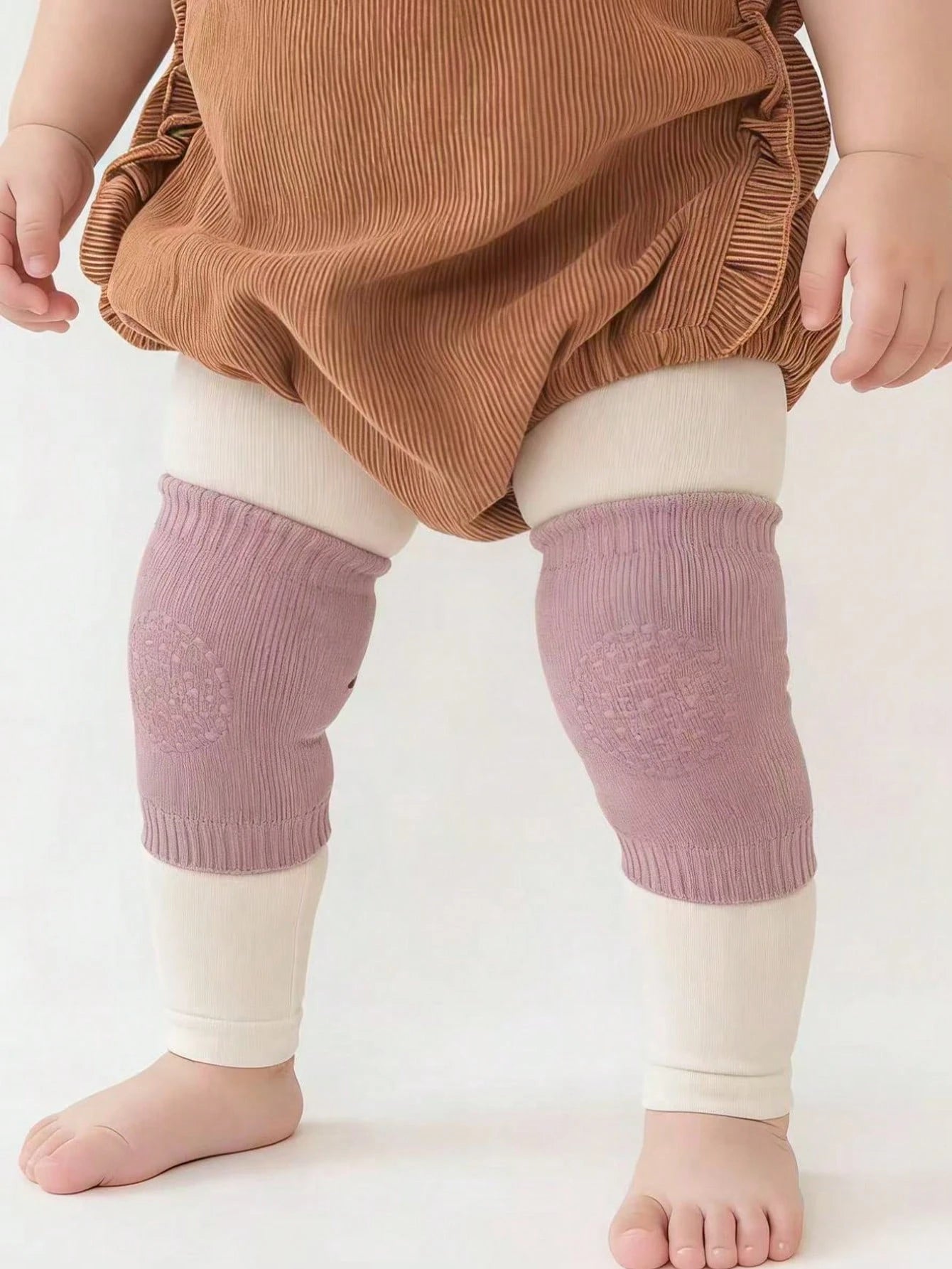 1/2/3/5/8 Pairs Baby Crawling And Walking Knee Pads, Unisex, Mixed Colors Available, Non-Slip Indoor And Outdoor Knee Protector Sleeves, Baby Supplies