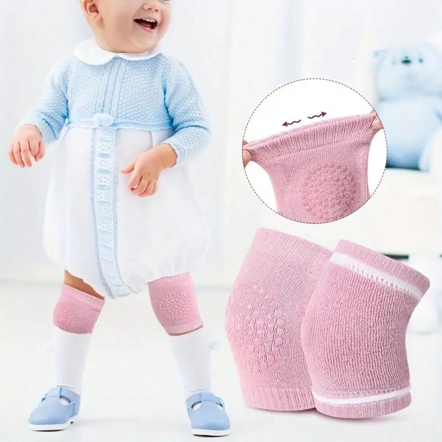 1/2/3/5/8 Pairs Baby Crawling And Walking Knee Pads, Unisex, Mixed Colors Available, Non-Slip Indoor And Outdoor Knee Protector Sleeves, Baby Supplies