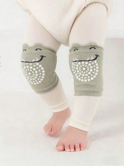 1/2/3/5pcs Baby Anti-Slip Knee Pads, Crawling Leg Protectors, Toddler Knee Covers, Dinosaur And Elephant Pattern, Suitable For Baby Walking