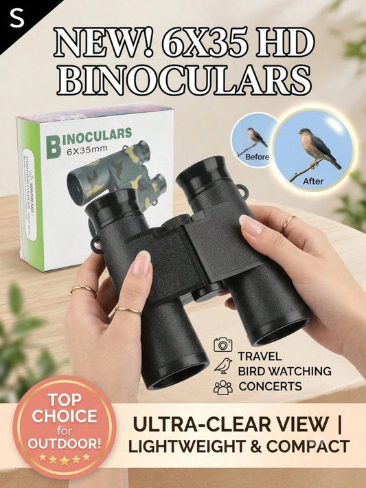 1/2/3pcs, Handheld Portable Outdoor Binoculars, New Mini High-Definition Binoculars, Lightweight Compact Binoculars- High-Definition Magnification, Portable Compact Design, Durable Plastic Structure