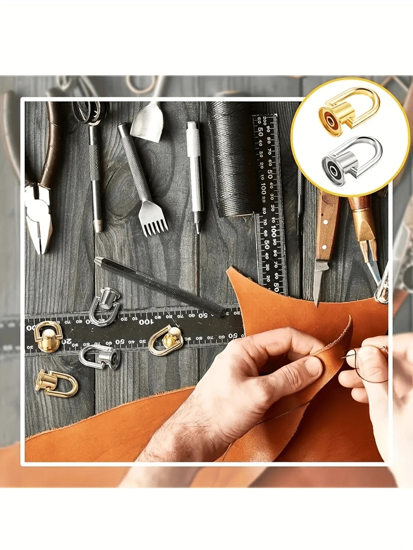 1/2/4/6pcs DIY Bag Accessories, Zinc Alloy Pacifier Buckle Set, Suitable For Handbags, Detachable DIY Accessories, With Screws, Suitable For Bags And Phone Cases
