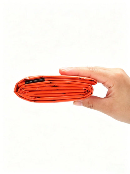 1/2/50pcs Car Emergency Sleeping Bag Set, Includes Thermal Sleeping Bag + Drawstring Bag + Whistle, Outdoor Survival Emergency Blanket, Polyester Film Insulation Bag, Portable Lightweight Outdoor Gear