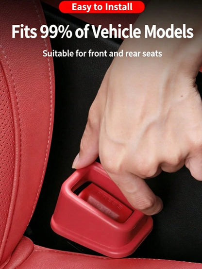 1/2/5pcs Silicone Seat Belt Buckle Fasteners, Seat Belt Slot Fixers, Car Seat Belt Buckle Reinforcers, Easy Access, Keep Slot Buckle Upright, Suitable For Most Car Seat Belt Buckle Fixers