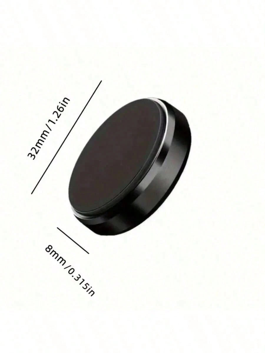 1/2pcs Car Round Magnetic Phone Holder, Strong Magnetic Adsorption For Car, Multi-Angle Adjustable, Dashboard Adhesive Installation, Convenient For Driving Navigation And Phone Calls, No Obstruction O