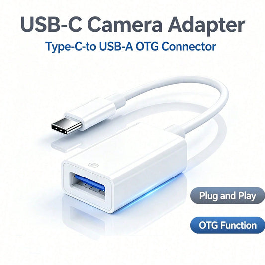 1-2pcs Unisex 2-In-1 Card Reader & Charging Adapter, Anti-Fold Wear-Resistant Durable, Plug & Play Instant Connection, Stable Charging No Pop-Up, High-Speed Transfer No Lag, Type-C To IOS Charging Car