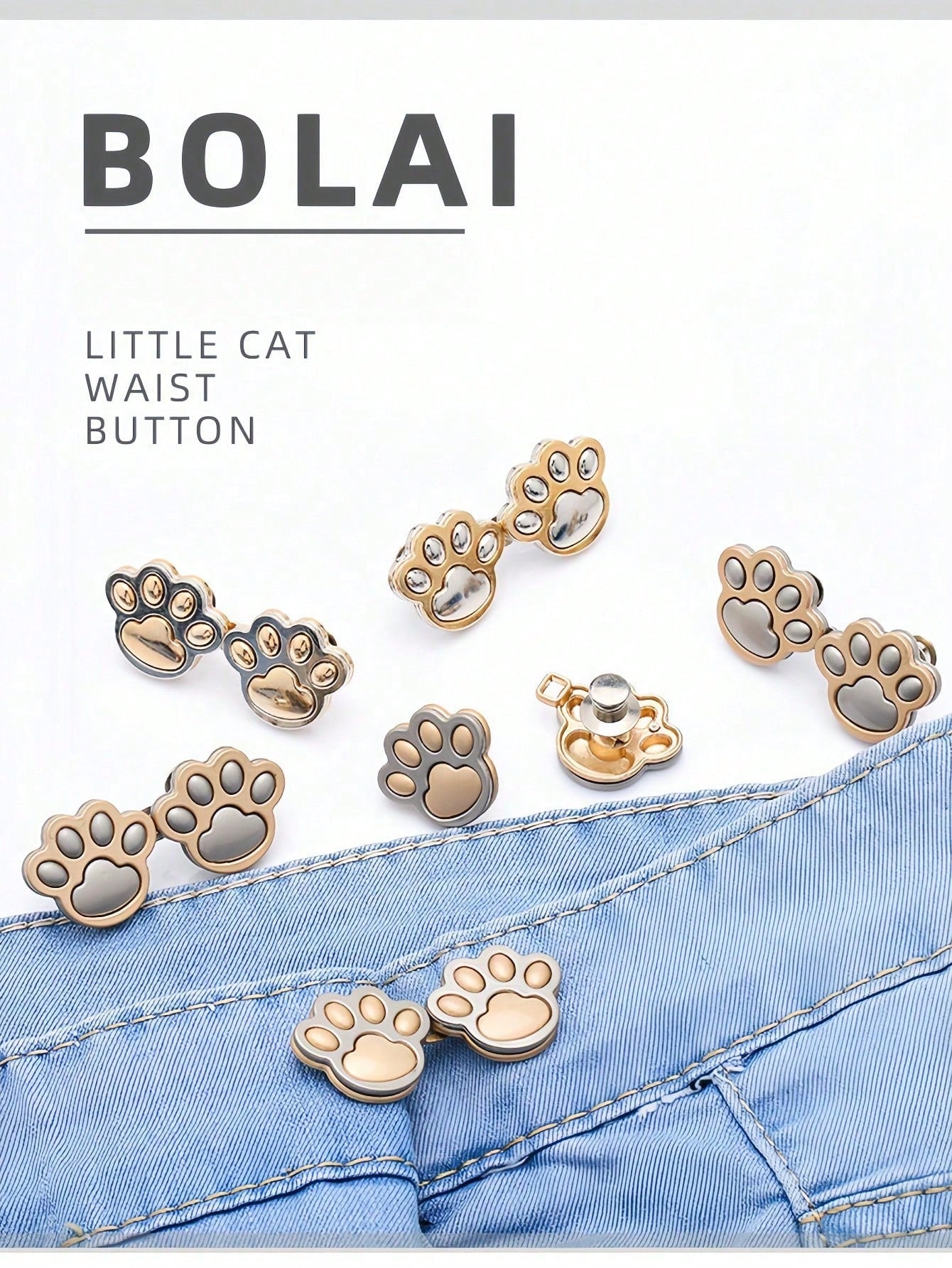 1/4 Set Adjustable Waist Buckles, No Sewing Required, Detachable Elastic Waist Adjustment Clips, Suitable For Jeans, Small Metal Extension Buckles, Cute Star-Shaped Waist Clips, Pants Clips, Suitable