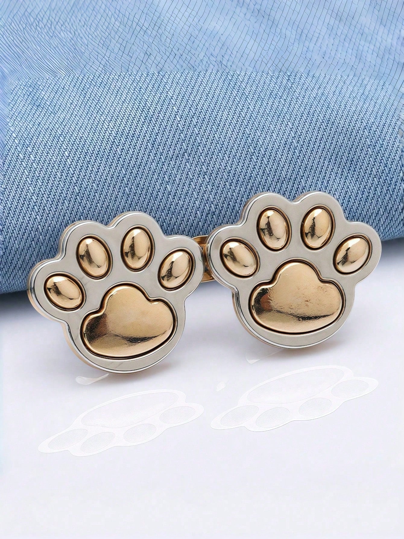 1/4 Set Adjustable Waist Buckles, No Sewing Required, Detachable Elastic Waist Adjustment Clips, Suitable For Jeans, Small Metal Extension Buckles, Cute Star-Shaped Waist Clips, Pants Clips, Suitable