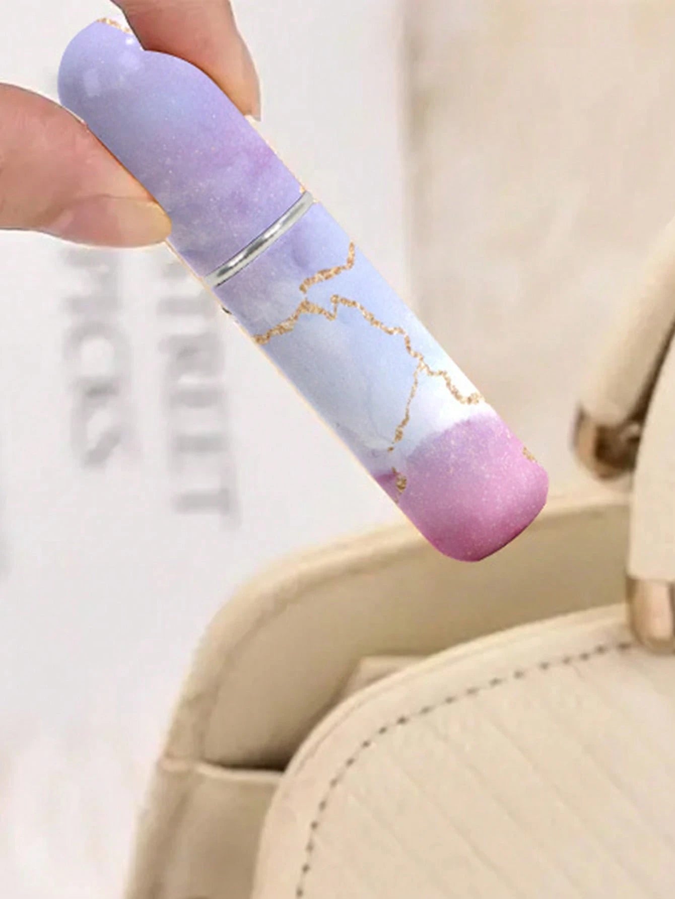 1/4pcs New Gilded Marble Perfume Spray Bottle, 5ml Bottom Perfume Bottle, Travel Portable Mini Perfume Sub-Packing Tool, For Men And Women, Available In A Variety Of Colors, Birthday Gifts For Family