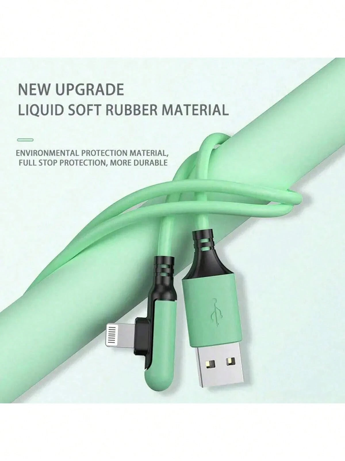 1.8m/5.9ft/70.8in Extra Long Charging Cable, Multi-Color USB Fast Charging Cable, Liquid Silicone Soft Data Cable, Silicone USB-C Charging Cable, Car Charging Cable, USB To Lightning Cable, Compatible