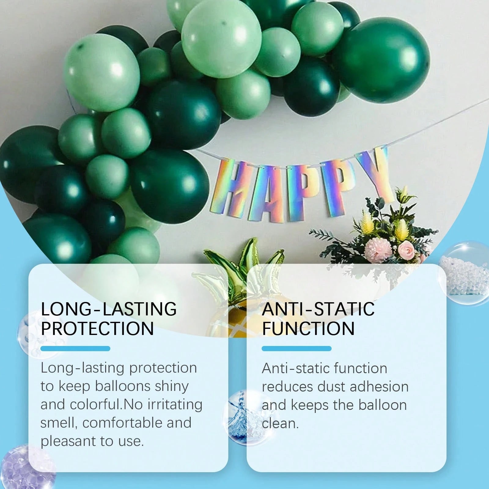1 Bottle Balloon Decoration Gloss Spray, Antioxidant Long-Lasting Gloss Spray With Balloon Surface Texture And Luster, Enhances Surface Gloss For Smoother And More Delicate Finish, Improves Overall Te
