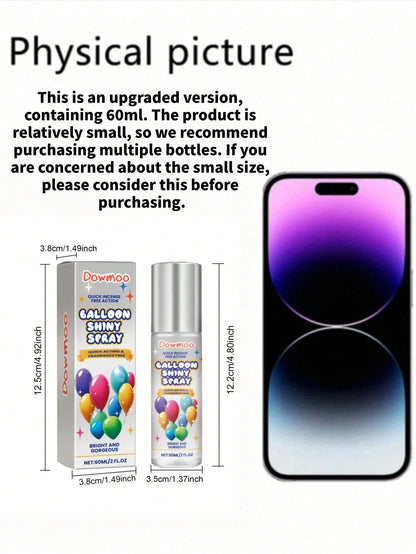 1 Bottle Balloon Decoration Gloss Spray, Antioxidant Long-Lasting Gloss Spray With Balloon Surface Texture And Luster, Enhances Surface Gloss For Smoother And More Delicate Finish, Improves Overall Te