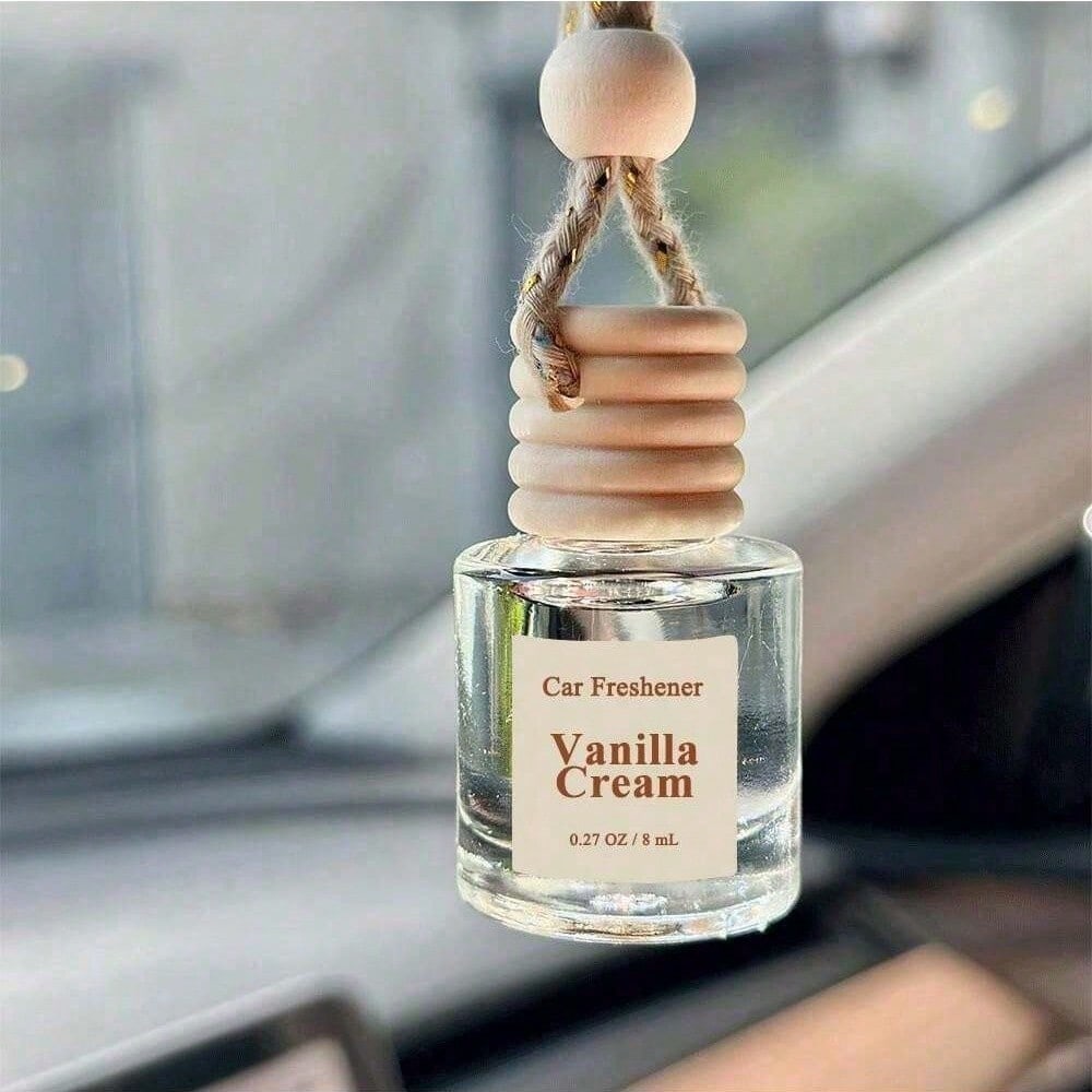 1 Bottle Essential Oil, Suitable For Car Hanging Ornaments, Aroma Diffusers, Humidifiers, Daily Home Use And Relaxation. Scents Include: Strawberry Cake, Vanilla Cream, Cherry Blossom, Vanilla, Cocoa