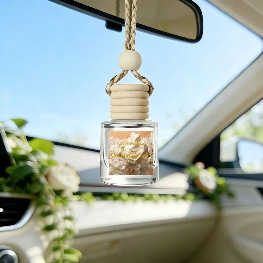 1 Bottle Essential Oil, Suitable For Car Hanging Ornaments, Aroma Diffusers, Humidifiers, Daily Home Use And Relaxation. Scents Include: Strawberry Cake, Vanilla Cream, Cherry Blossom, Vanilla, Cocoa