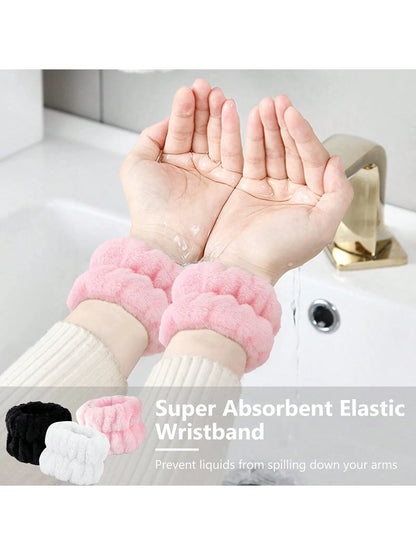 1 Facial SPA Headband/2 Facial Washing Wristbands/3 Sets Of Spa Headbands, Which Can Be Used For Face Washing, Makeup, And Facial Massage.,Skincare Headband,Beauty,Skin Care Products,Spa,Self Care,Ski