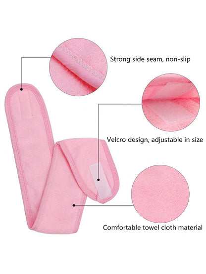 1 Facial SPA Headband/2 Facial Washing Wristbands/3 Sets Of Spa Headbands, Which Can Be Used For Face Washing, Makeup, And Facial Massage.,Skincare Headband,Beauty,Skin Care Products,Spa,Self Care,Ski