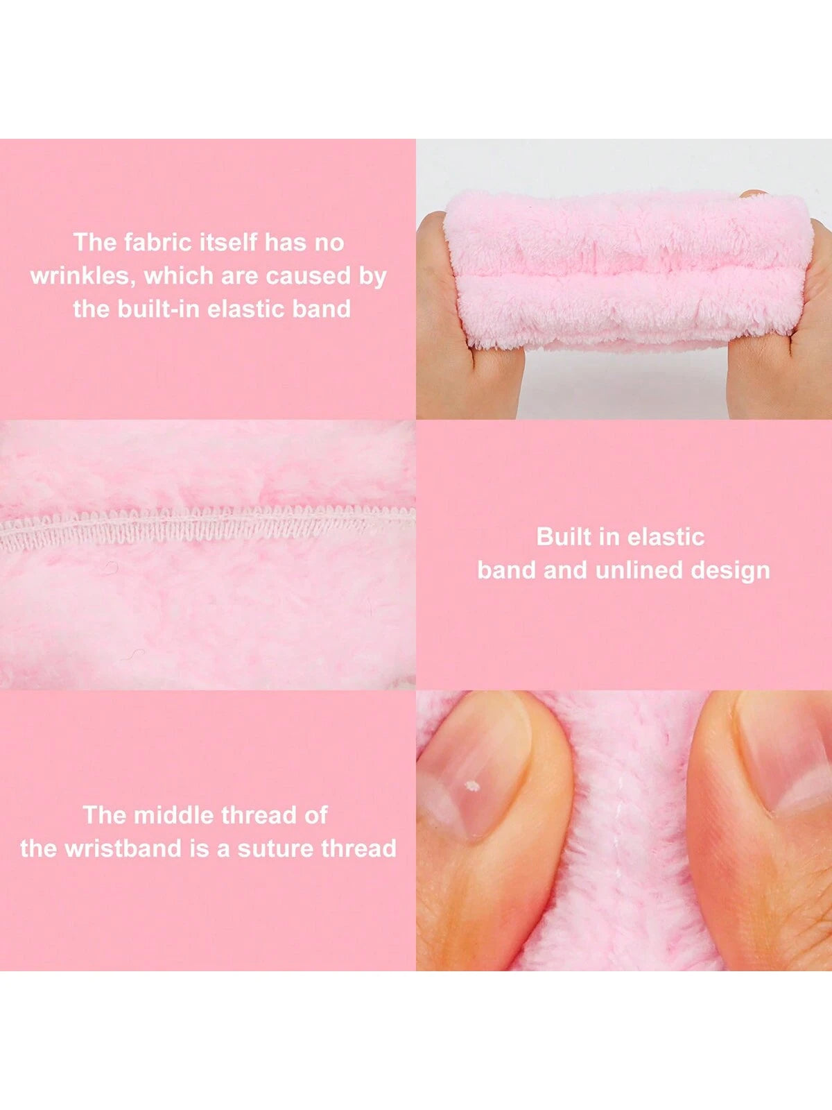 1 Facial SPA Headband/2 Facial Washing Wristbands/3 Sets Of Spa Headbands, Which Can Be Used For Face Washing, Makeup, And Facial Massage.,Skincare Headband,Beauty,Skin Care Products,Spa,Self Care,Ski