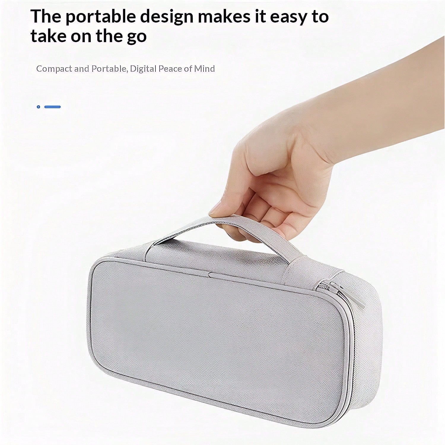 1 Large Multifunctional Digital Storage Bag-A Waterproof Travel Organizer For Cables And Electronic Accessories, Suitable For Storing Passports, Power Banks, Cables, Mice, And More; Ideal For Summer B
