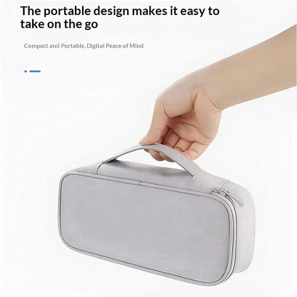1 Large Multifunctional Digital Storage Bag-A Waterproof Travel Organizer For Cables And Electronic Accessories, Suitable For Storing Passports, Power Banks, Cables, Mice, And More; Ideal For Summer B