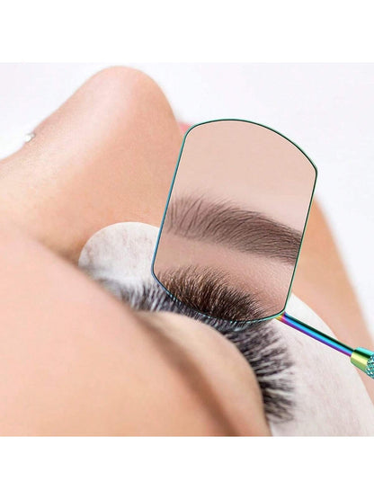1 Pc Lash Extension Mirror Eyelash Extension Grafting Tools Stainless Steel Multifunction Checking Lash Mirror Beauty Makeup-Lash Extension Tools-Lash Artist Mirror