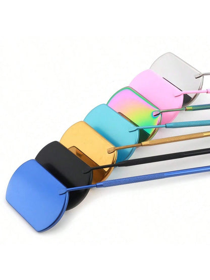 1 Pc Lash Extension Mirror Eyelash Extension Grafting Tools Stainless Steel Multifunction Checking Lash Mirror Beauty Makeup-Lash Extension Tools-Lash Artist Mirror