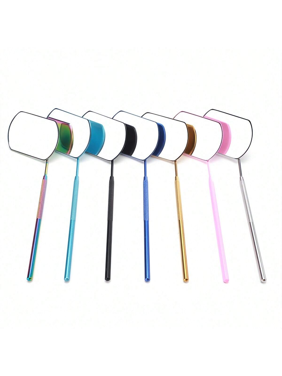 1 Pc Lash Extension Mirror Eyelash Extension Grafting Tools Stainless Steel Multifunction Checking Lash Mirror Beauty Makeup-Lash Extension Tools-Lash Artist Mirror