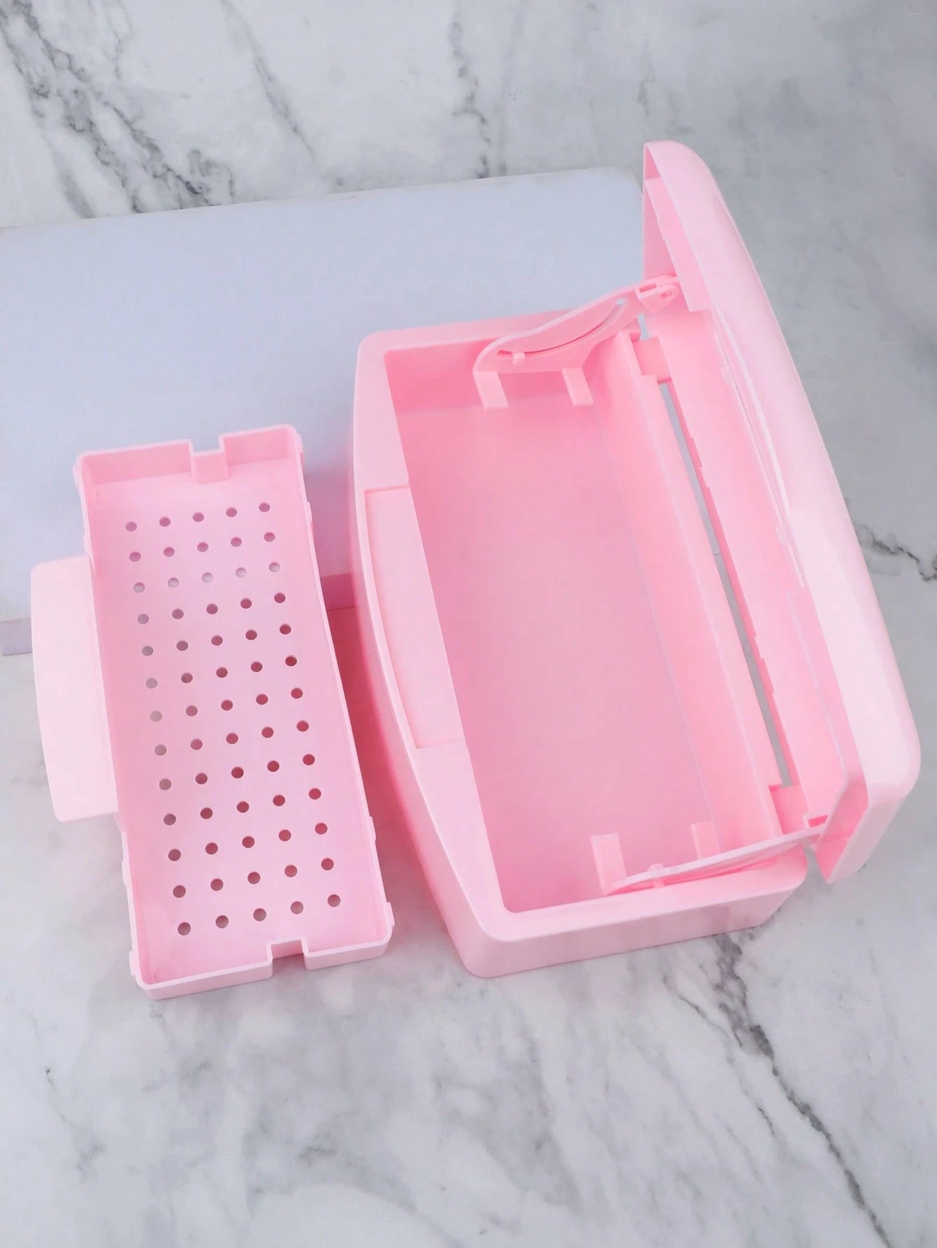 1 Pc Nail Sterilizer Tray Disinfection Box Sterilizing Clean Nail Art Salon Manicure Implement Sanitize Tool Equipment Cleaner Tools