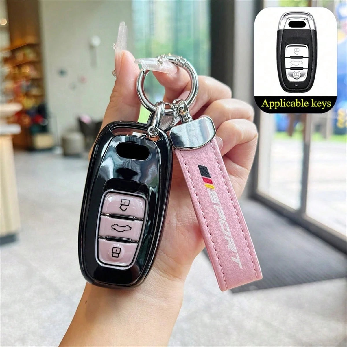 1 Pc TPU Car Smart Key Protection Case Fit For Audi R8 Q5 Q7 S3 S4 S5 S6 S7 S8 SQ5 RS5 RS7 A4 A5 A6 A7 A8 Accessories