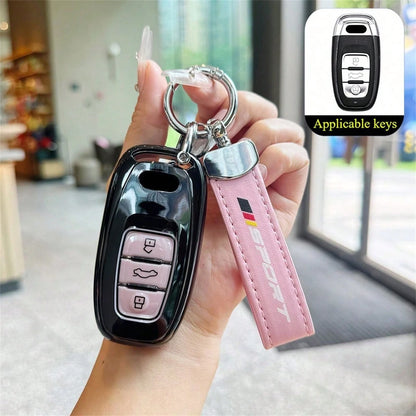 1 Pc TPU Car Smart Key Protection Case Fit For Audi R8 Q5 Q7 S3 S4 S5 S6 S7 S8 SQ5 RS5 RS7 A4 A5 A6 A7 A8 Accessories