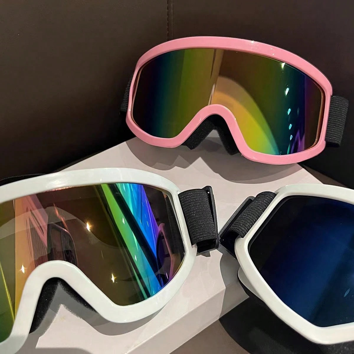 1 Piece, Winter Skiing Equipment, Adult Skiing Goggles, KTM Motorcycle Goggles, Riding Goggles, Snowmobile Goggles, Sponge Comfortable Goggles, Ski Goggles That Can Wear Myopia Glasses, Outdoor Sports