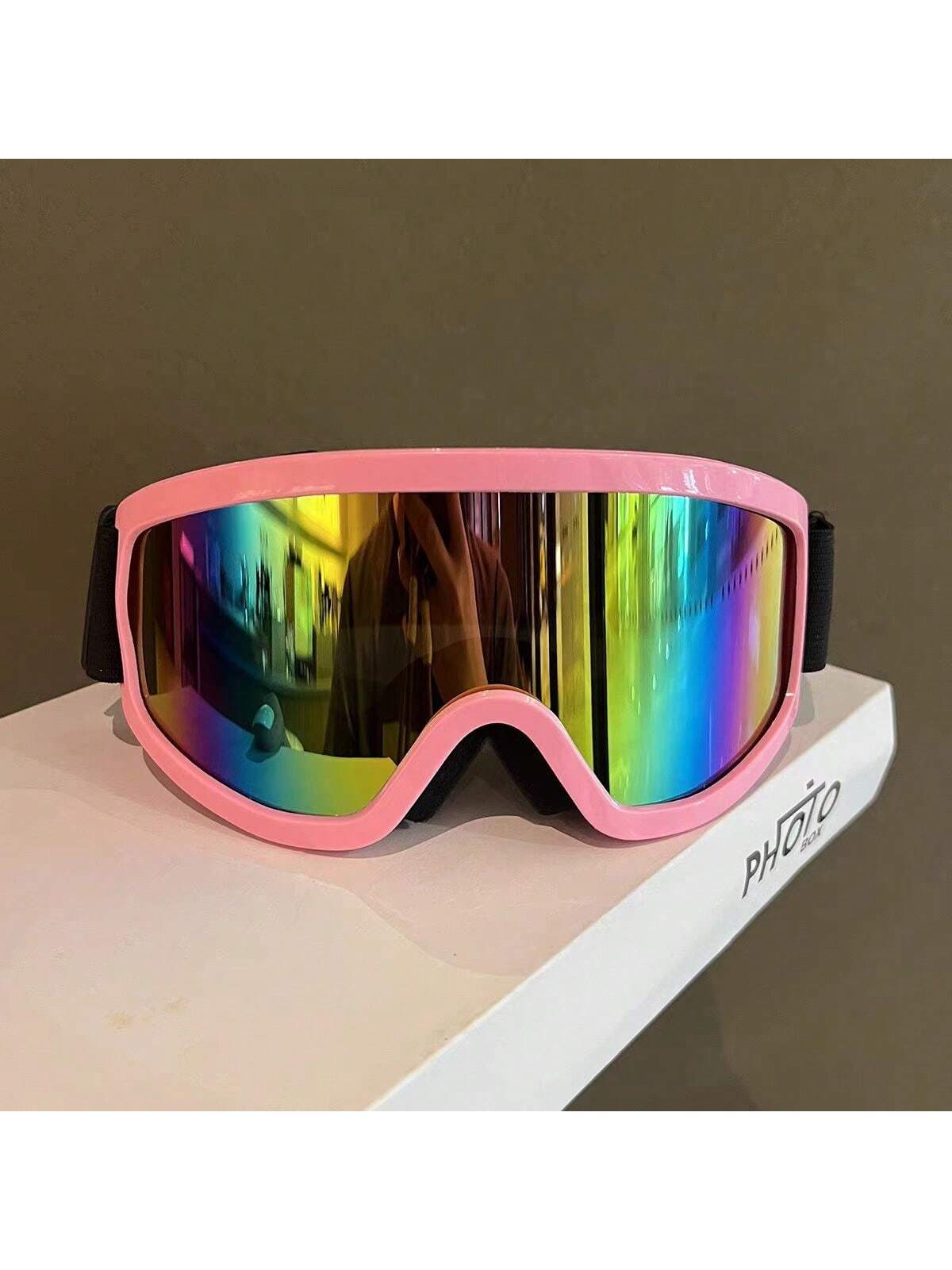 1 Piece, Winter Skiing Equipment, Adult Skiing Goggles, KTM Motorcycle Goggles, Riding Goggles, Snowmobile Goggles, Sponge Comfortable Goggles, Ski Goggles That Can Wear Myopia Glasses, Outdoor Sports
