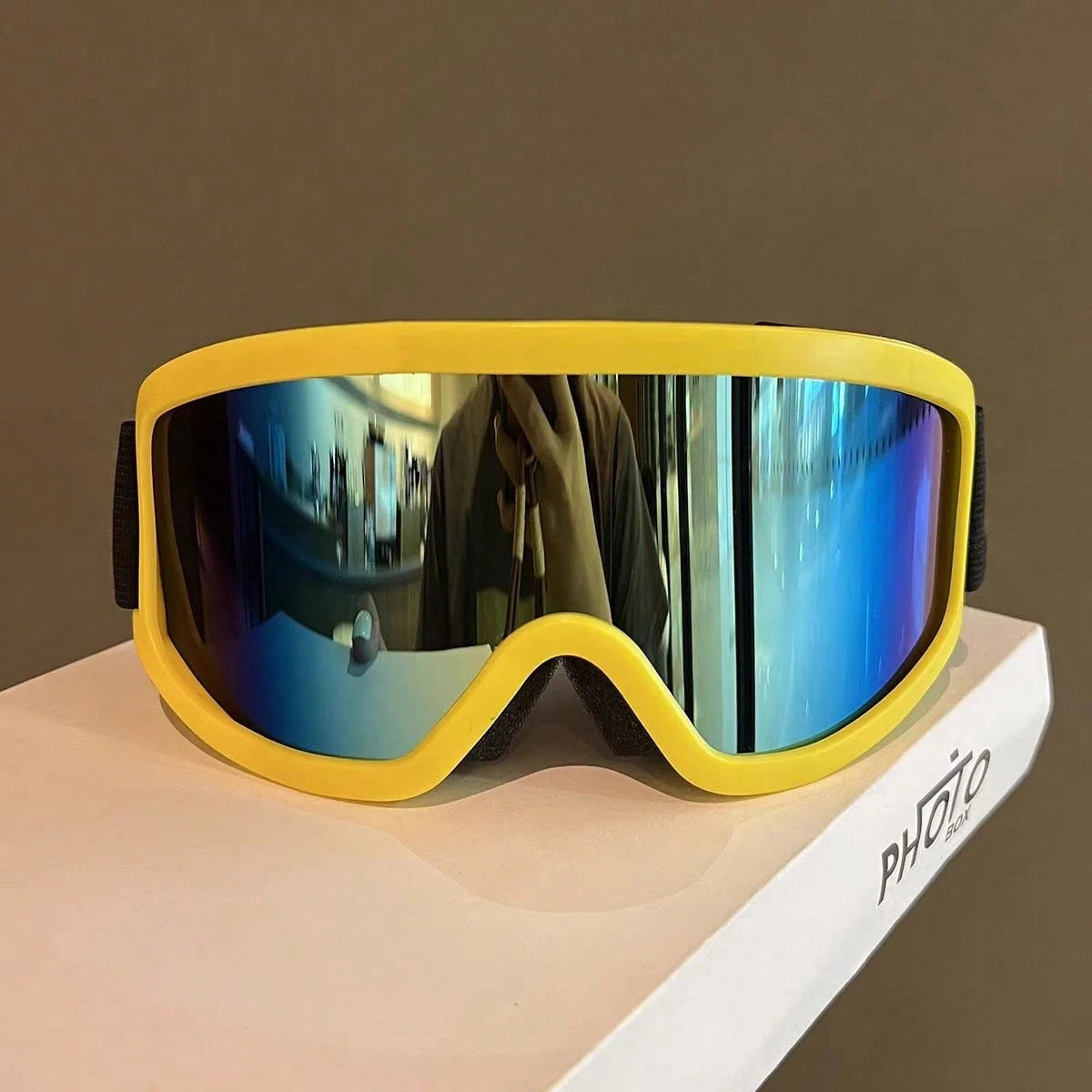 1 Piece, Winter Skiing Equipment, Adult Skiing Goggles, KTM Motorcycle Goggles, Riding Goggles, Snowmobile Goggles, Sponge Comfortable Goggles, Ski Goggles That Can Wear Myopia Glasses, Outdoor Sports