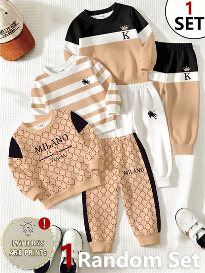 1 Random Set From 3 Designs, A Simple Yet Elegant Business-Casual Hoodie With Round-Neck Design
