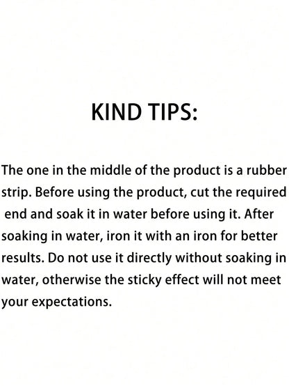 1 Roll Self-Adhesive Seamless Hem Tape, Can Be Used To Iron Pants Edges To Shorten Hem Length, No Cutting Required. Fabric Patch Tape For Modifying Pant Legs, Can Be Used To Adjust The Length Of Jeans