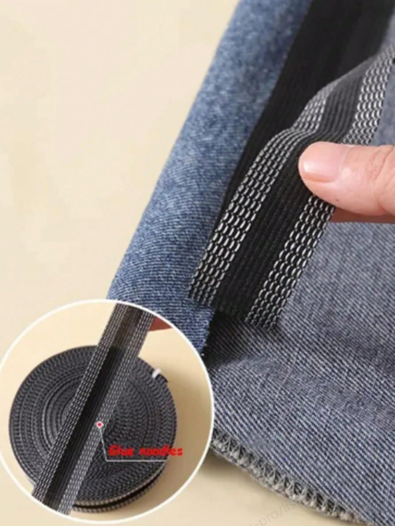 1 Roll Self-Adhesive Seamless Hem Tape, Can Be Used To Iron Pants Edges To Shorten Hem Length, No Cutting Required. Fabric Patch Tape For Modifying Pant Legs, Can Be Used To Adjust The Length Of Jeans