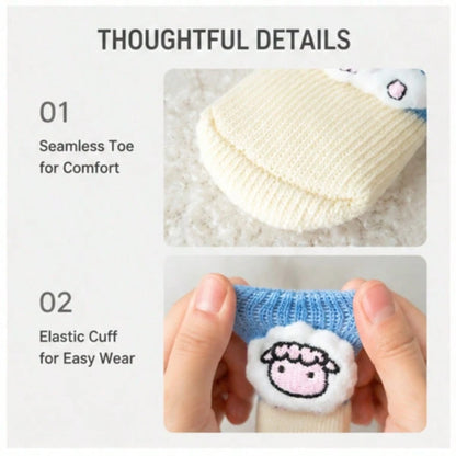 1 Set 4pcs Cute 3D Dog Socks, Anti-Slip Polka Dot Bottom Anti-Scratch Anti-Dirt Warm Knitted Socks, Elastic Cuff Indoor Floor Protection Shoes, Suitable For Small Dogs Teddy Bichon Daily Walking Home