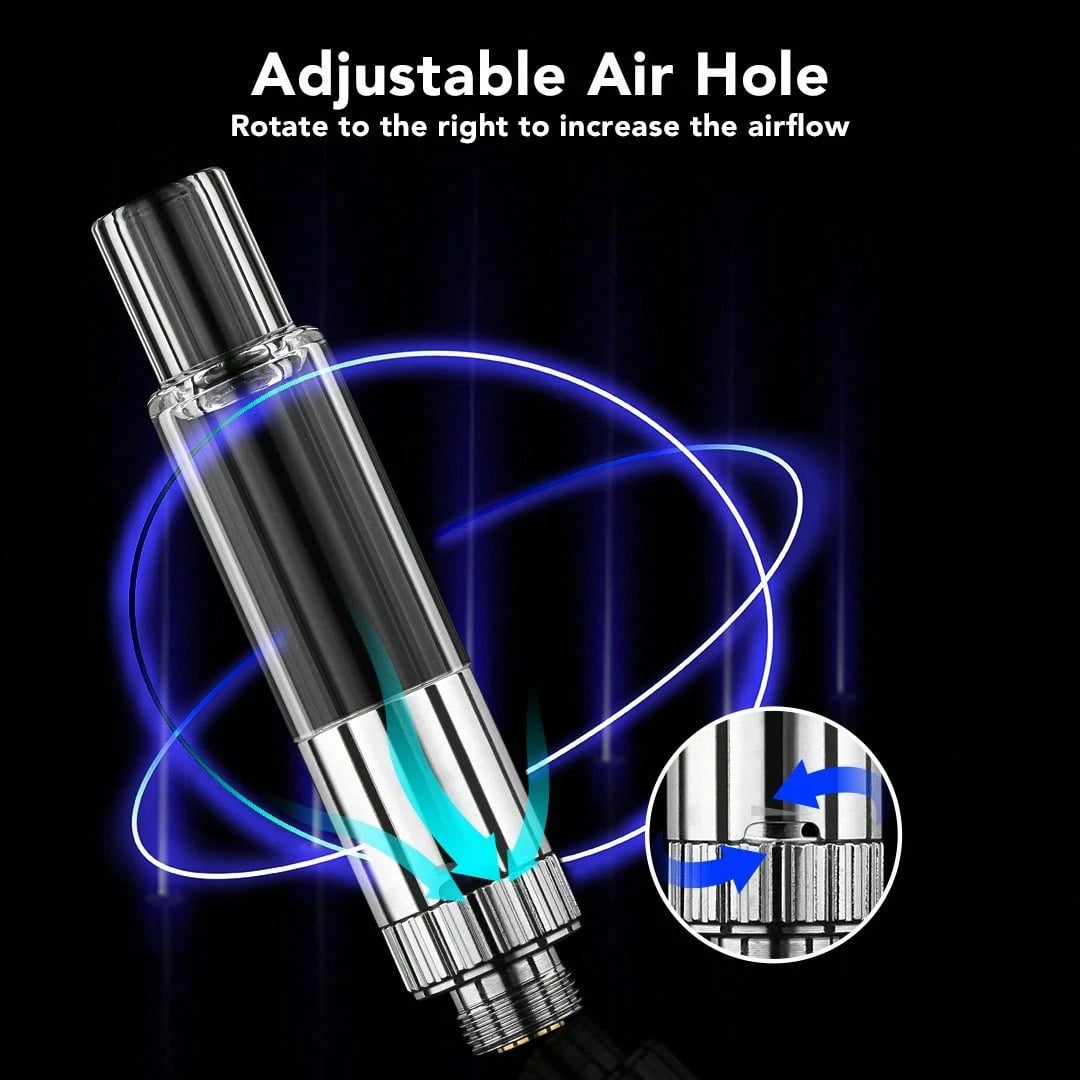 1 Set 510 Threaded Battery Pen, Short Circuit Detection Atomizer, With Digital Screen Display, Adjustable Voltage, USB-C Charging, A DIY Maintenance Tool Suitable For Rosin Dispensing Short Circuit De