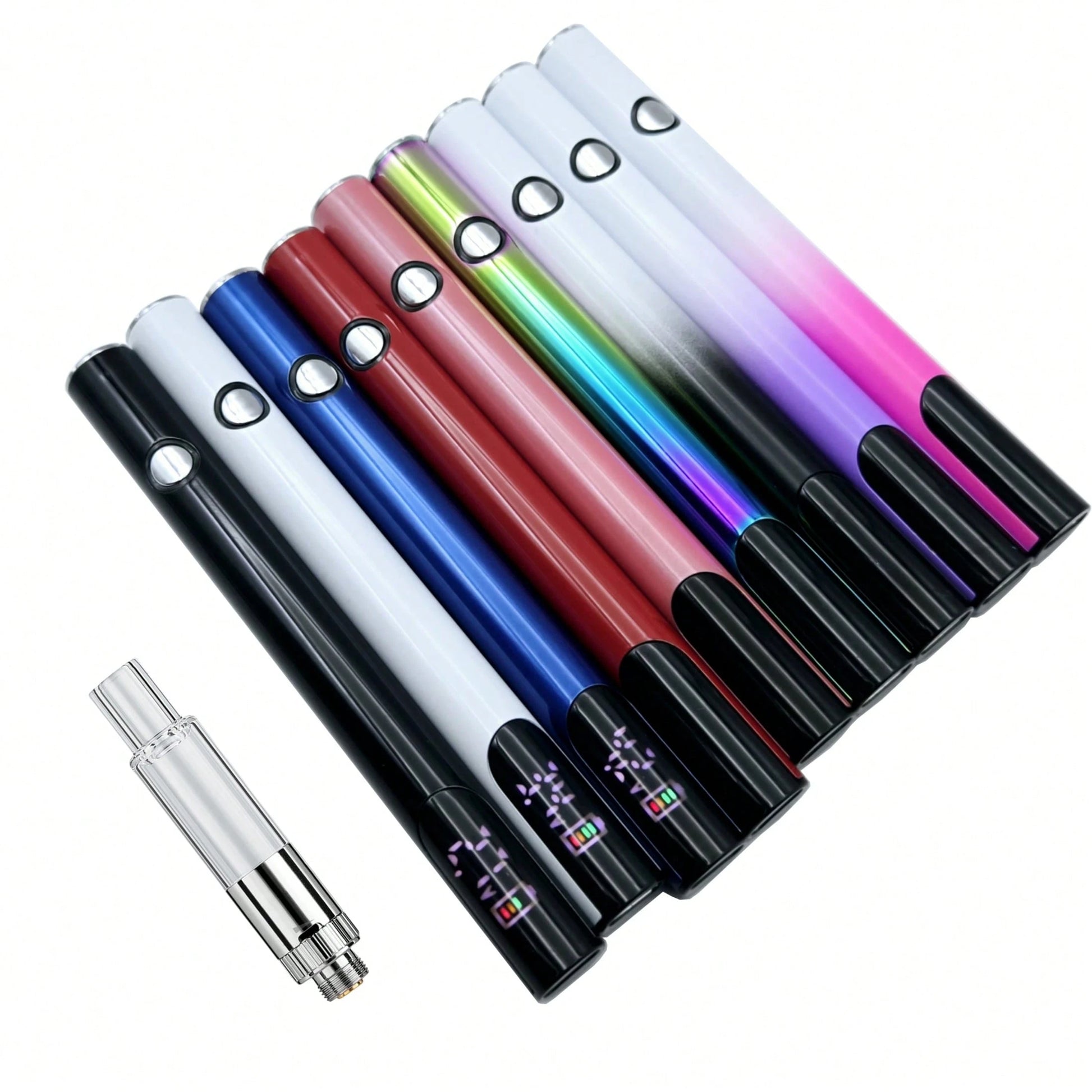 1 Set 510 Threaded Battery Pen, Short Circuit Detection Atomizer, With Digital Screen Display, Adjustable Voltage, USB-C Charging, A DIY Maintenance Tool Suitable For Rosin Dispensing Short Circuit De
