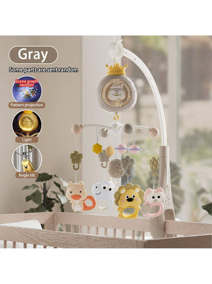 1 Set Cartoon Crib Mobile, Automatic Rotation With Light & Music, Cartoon Penguin Electric Rotating Musical Crib Mobile, Suitable For Daily Use, Some Accessories Randomly Shipped, Christmas Gift